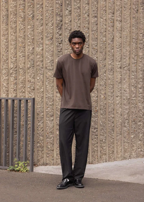 Chocolate brown organic cotton t-shirt