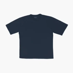Oversized navy blue organic cotton T-shirt