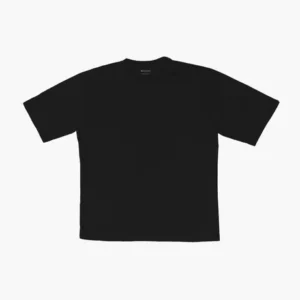 Black oversized organic cotton t-shirt