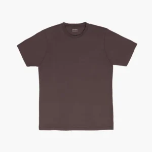 Chocolate brown organic cotton t-shirt