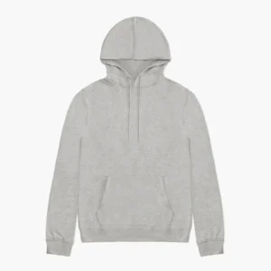 Grey organic cotton hoodie