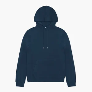 Navy blue organic cotton hoodie